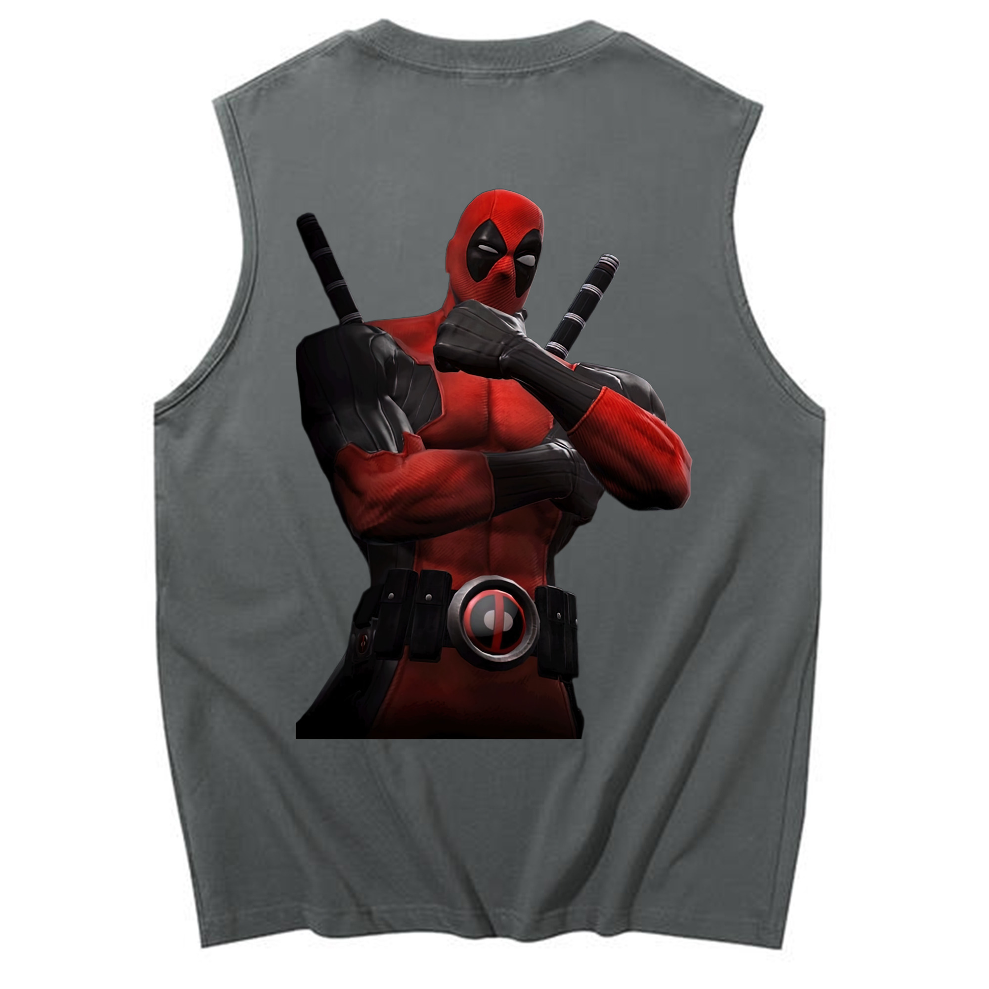 （画像用） Deadpool デッドプール コットン100％タンクトップ（背面プリント）